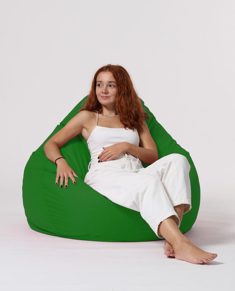 Sac Fotoliu puf, dehusabil, Dirtproof, Interior/exterior, impermeabil, Garden Bean Bag Anelka, 115x130x39 cm - Verde