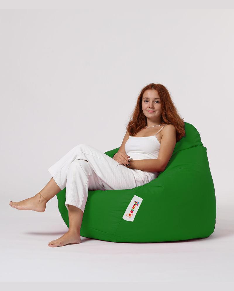 Sac Fotoliu puf, dehusabil, Dirtproof, Interior/exterior, impermeabil, Garden Bean Bag Anelka, 115x130x39 cm - Verde