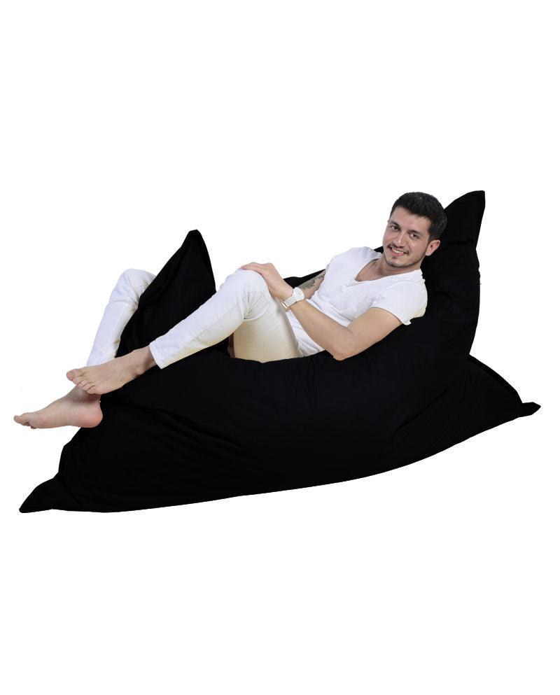 Saltea / Fotoliu Puf, Bean Bag Extra Arda, 180x140x30 cm - Negru