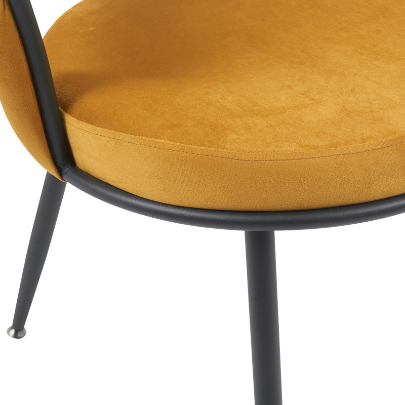 Scaun Alkia, Galben, 60x57x68 cm