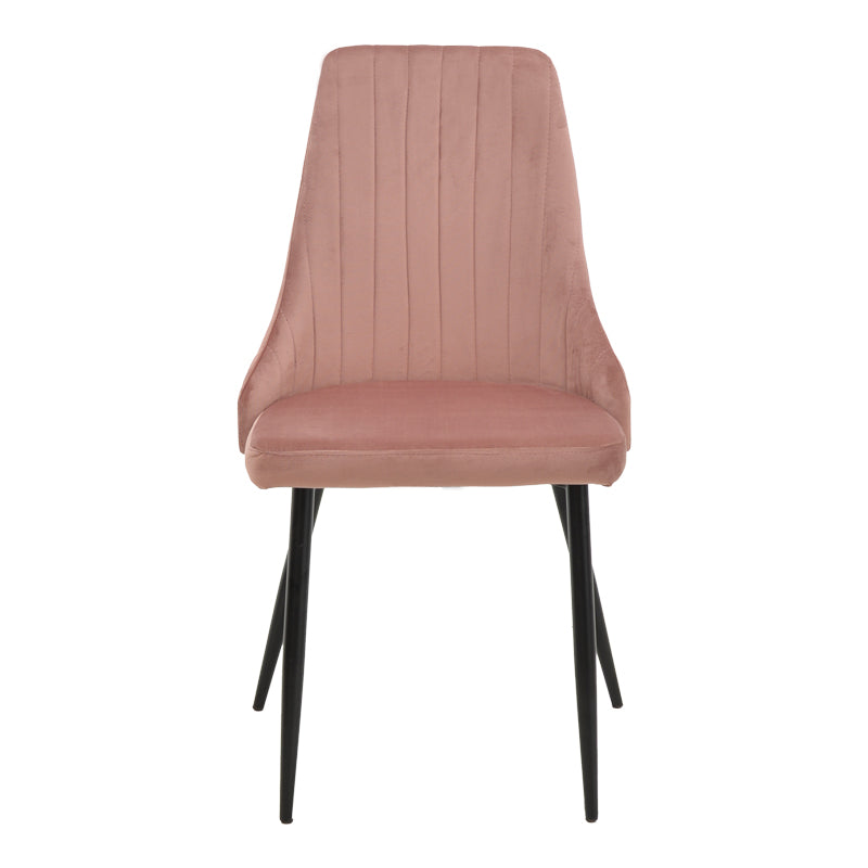 Scaun Azori catifea mar putred, Roz, 49x55x85 cm