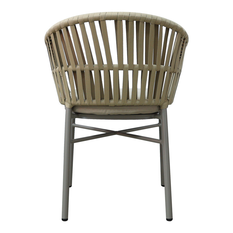 Scaun balansoar aluminiu maro, cu perna, 57x60x78 cm