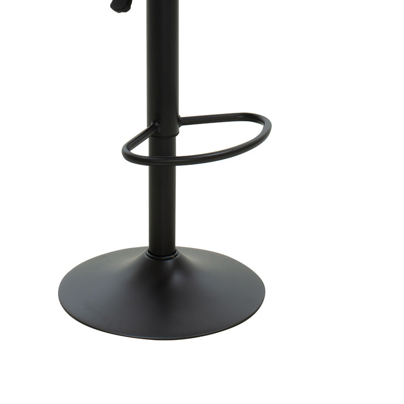 Scaun bar Balina, inaltime ajustabila, negru, 52x53x89 cm