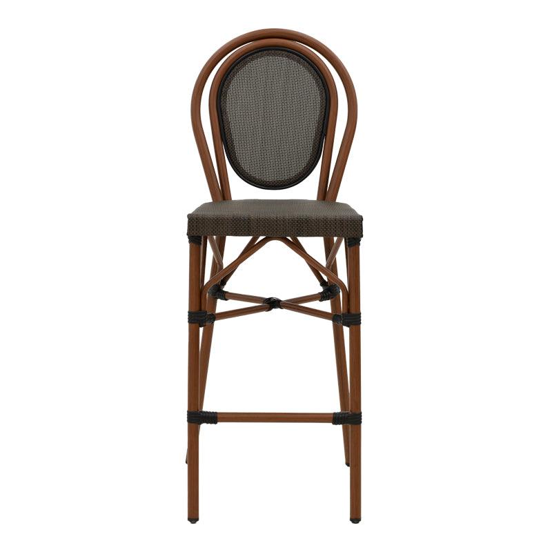 Scaun bar Dezyan, Negru - Maro, 41x54x116 cm - Maro