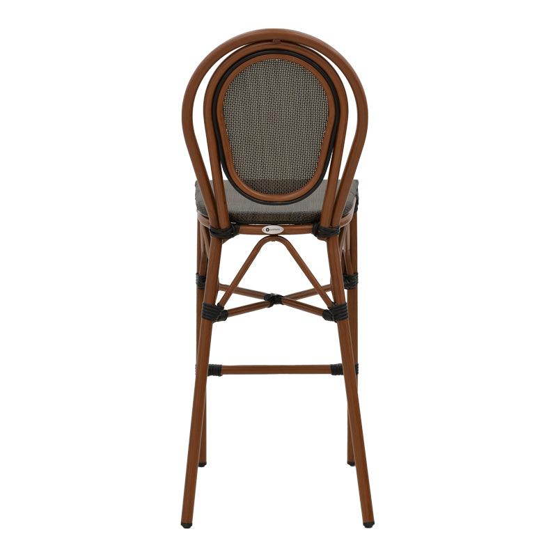 Scaun bar Dezyan, Negru - Maro, 41x54x116 cm - Maro