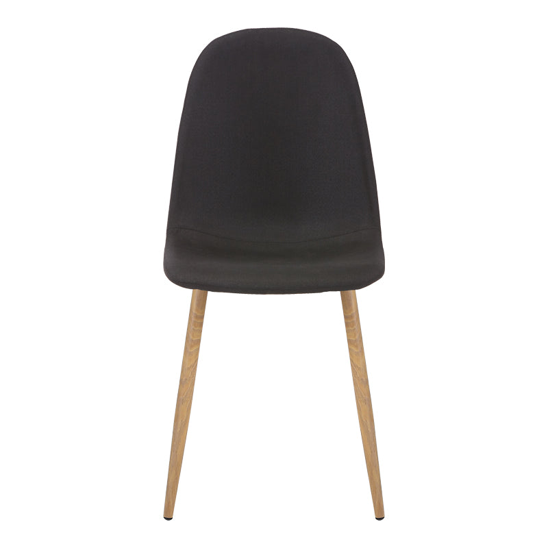 Scaun Bella Gri deschis cu-metal, Natural, 43x52x88 cm - Antracit