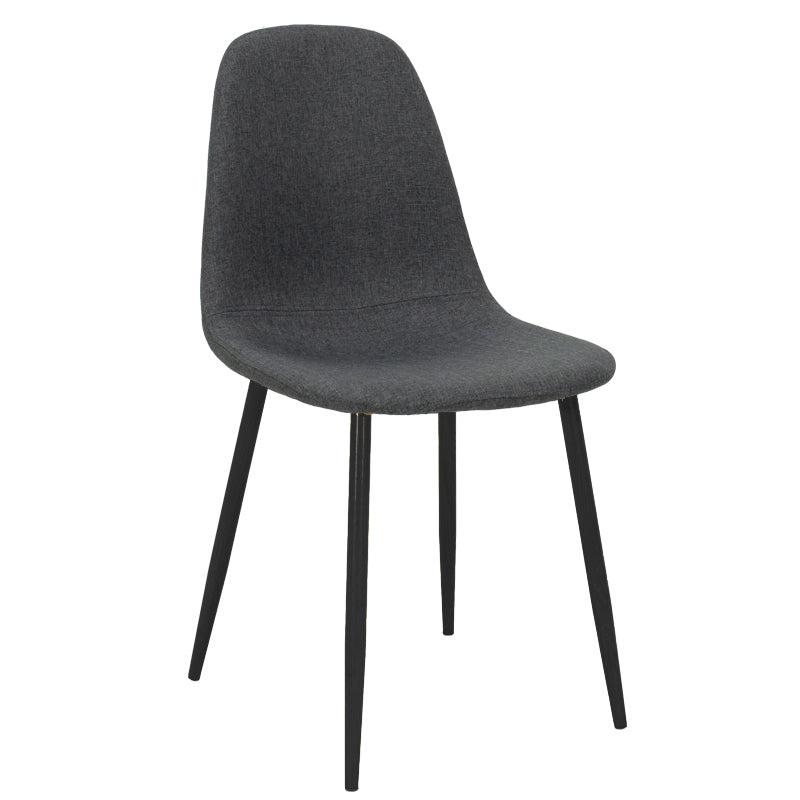 Scaun Bella Gri deschis cu-metal, Natural, 43x52x88 cm - Scaun Bella Gri deschis cu-metal, Natural, 43x52x88 cm - 327-000003