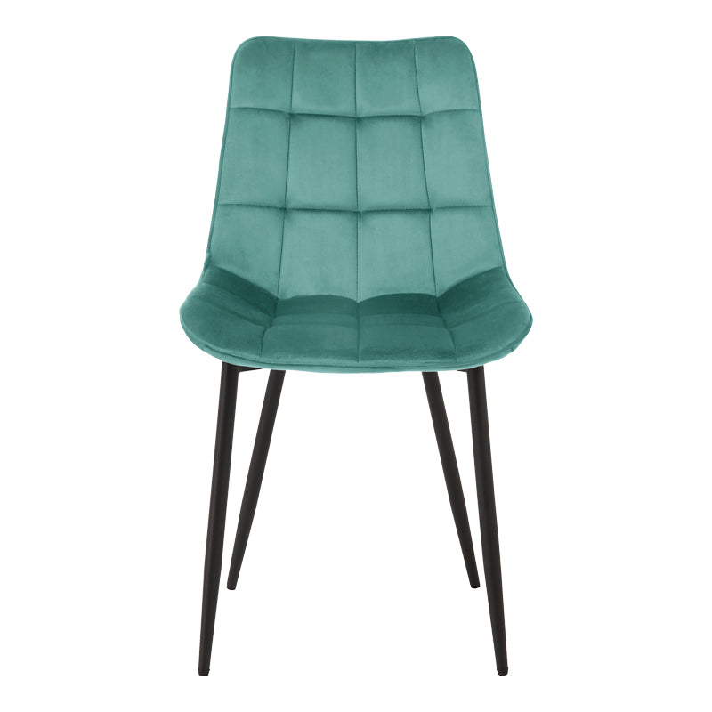 Scaun Berne, picioare negre, catifea, Diverse culori, 53x57x87 cm - Albastru | SKU: 327-000078 | Scaun Berne, picioare negre, catifea, 53x57x87 cm, varianta Albastru, produs pentru amenajarea locuinței, disponibil online în România la CasaMob