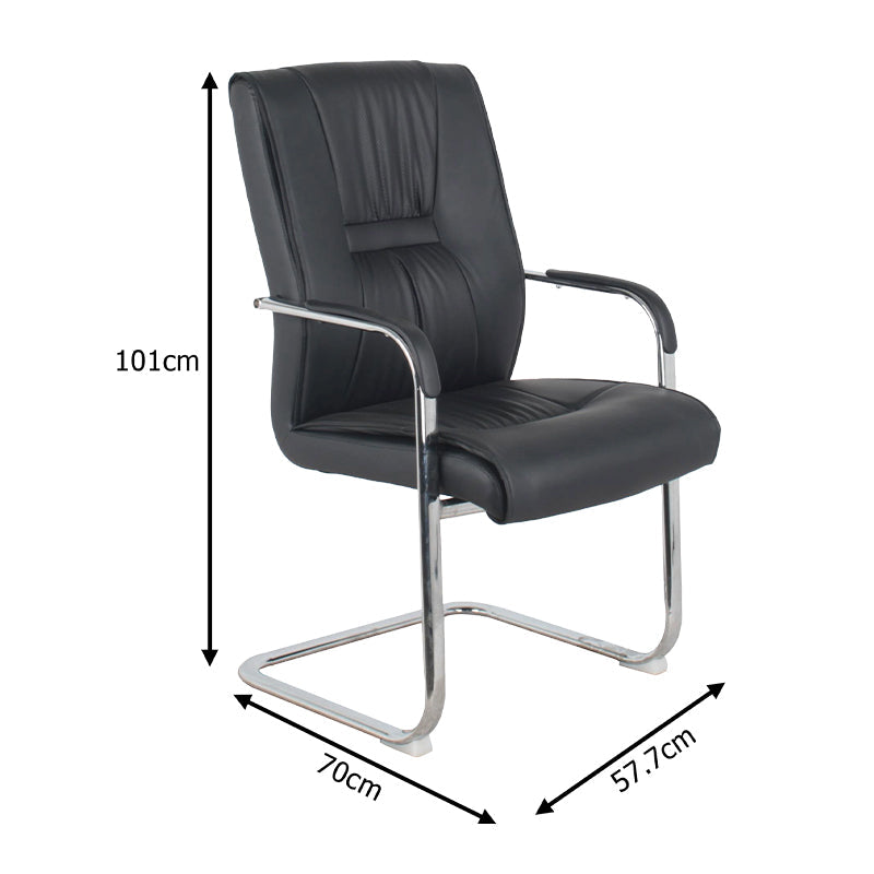 Scaun Biani, Negru, 58x70x101 cm