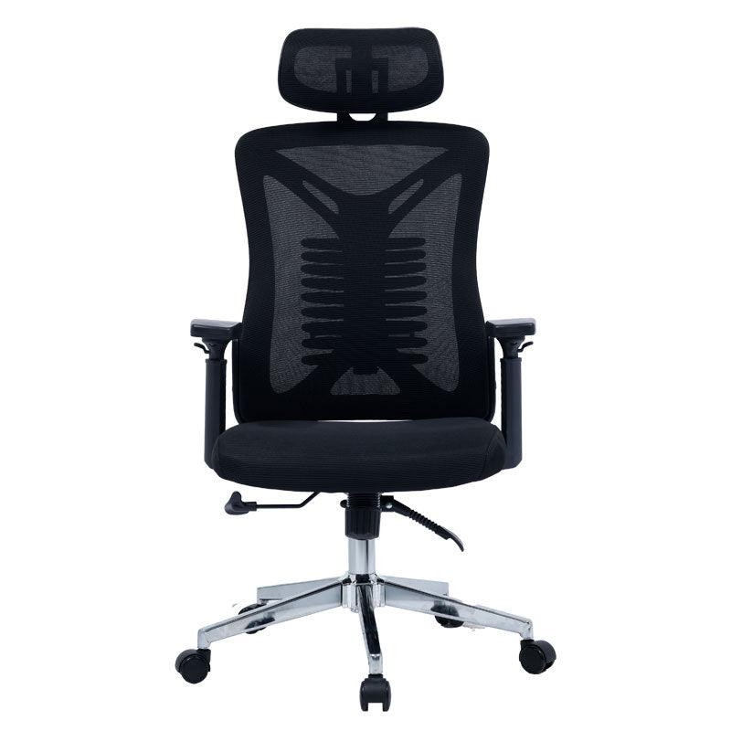 Scaun de birou manager Andrew plasa negru 61 x 65 x 117 cm - Negru