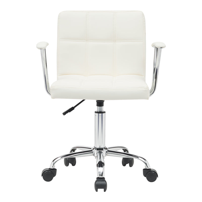 Scaun birou Buleco pu, alb, 56x46x74-86 cm