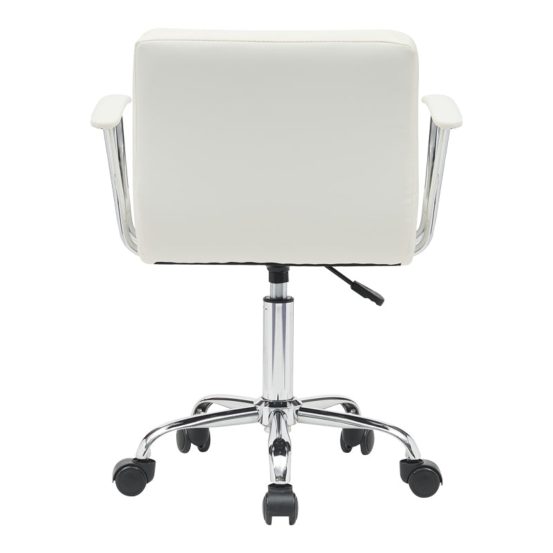 Scaun birou Buleco pu, alb, 56x46x74-86 cm