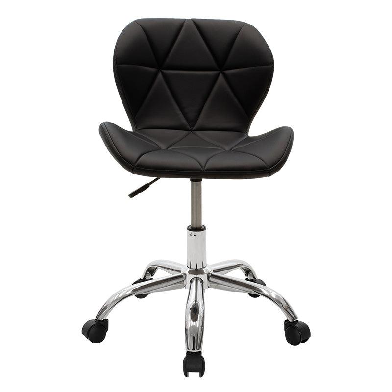 Scaun birou Frea II PU, 47x52x82 cm - Negru