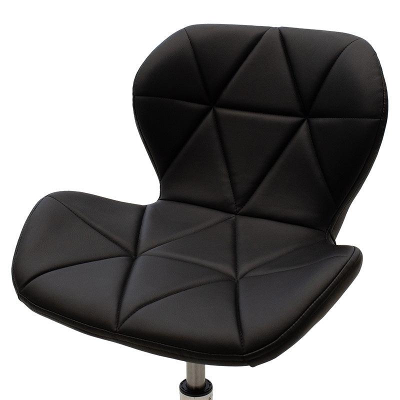 Scaun birou Frea II PU, 47x52x82 cm - Negru