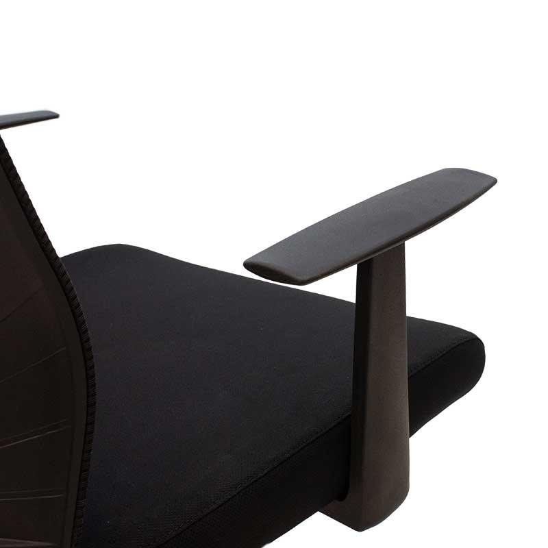 Scaun birou manager Ghost mesh, Gri - Negru, 61x53x93 cm - Negru