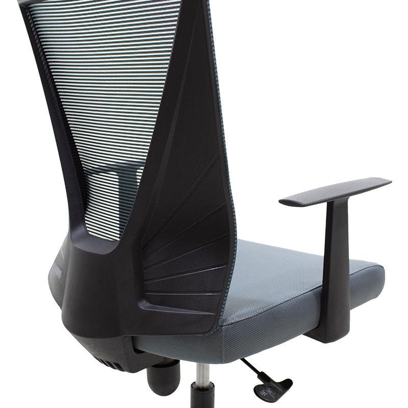 Scaun birou manager Ghost mesh, Gri - Negru, 61x53x93 cm - Gri