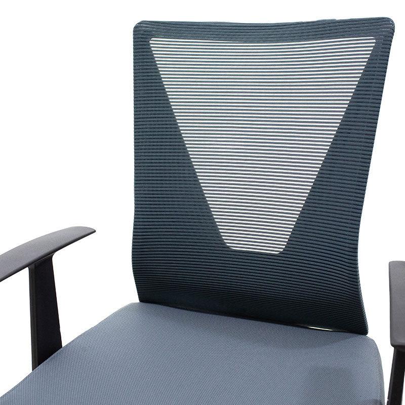 Scaun birou manager Ghost mesh, Gri - Negru, 61x53x93 cm - Gri