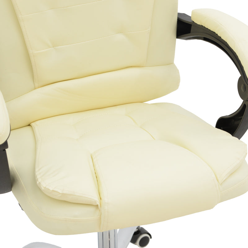 Scaun birou manager Kardi bej pu, 66x64x117 cm