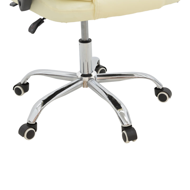 Scaun birou manager Kardi bej pu, 66x64x117 cm