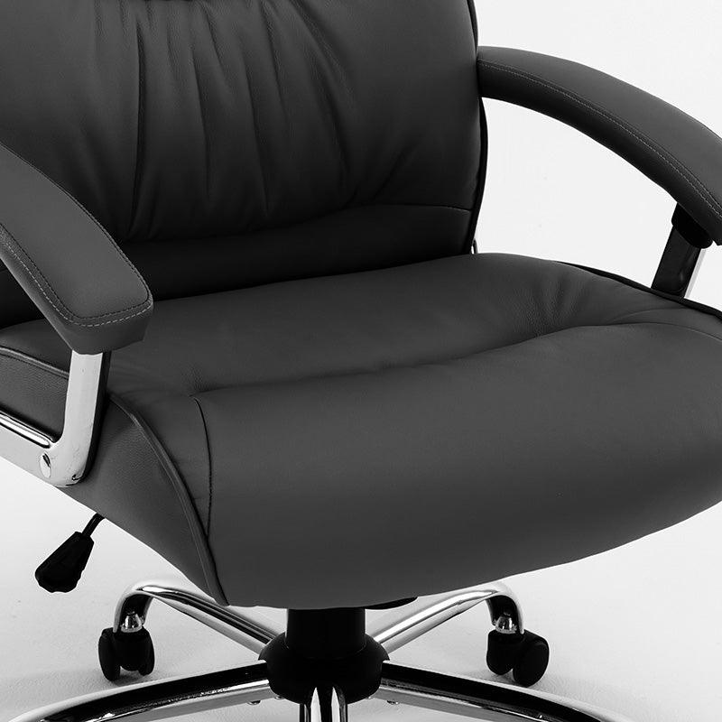 Scaun birou manager Primrose PU, 65x74x120 cm - Negru