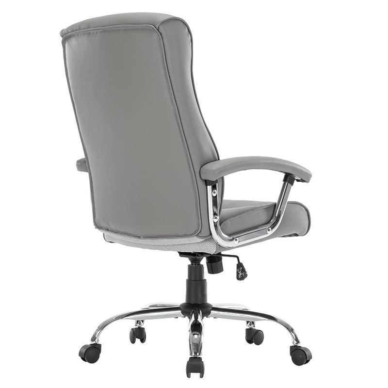 Scaun birou manager Primrose PU, 65x74x120 cm - Gri