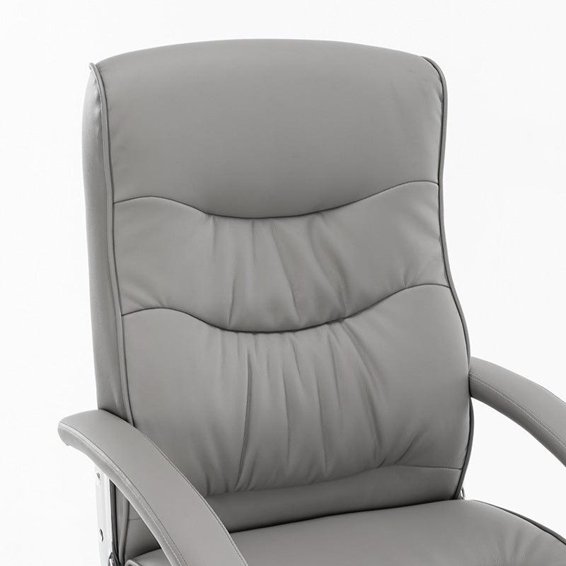 Scaun birou manager Primrose PU, 65x74x120 cm - Gri