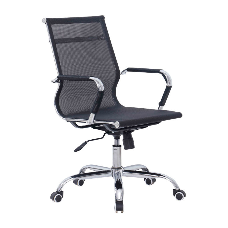 Scaun birou Noctis plasa, Negru - Alb, 55x48x88 cm - Scaun birou Noctis plasa, Negru - Alb, 55x48x88 cm