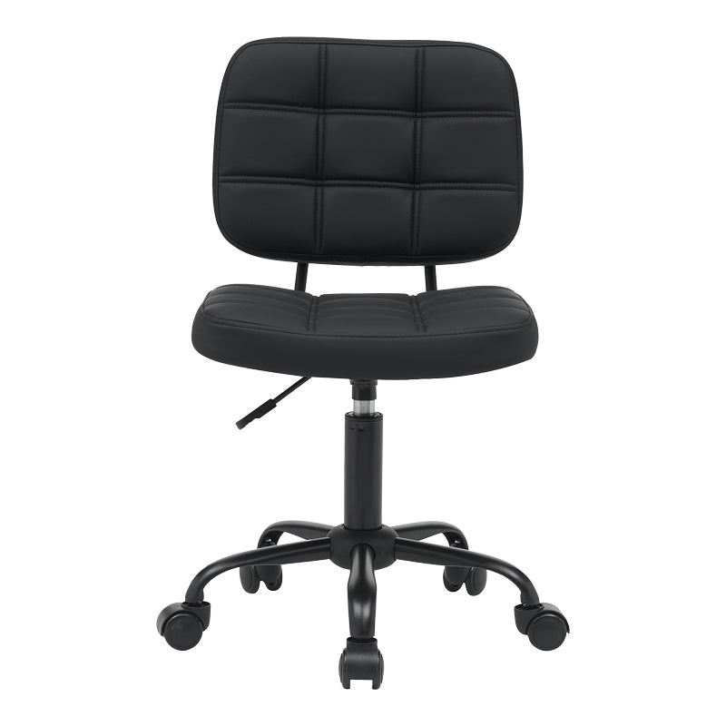 Scaun birou Sedia pu, negru, 50x50x75-85 cm