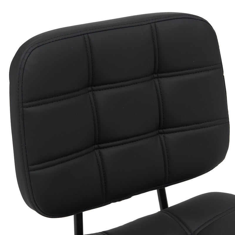 Scaun birou Sedia pu, negru, 50x50x75-85 cm