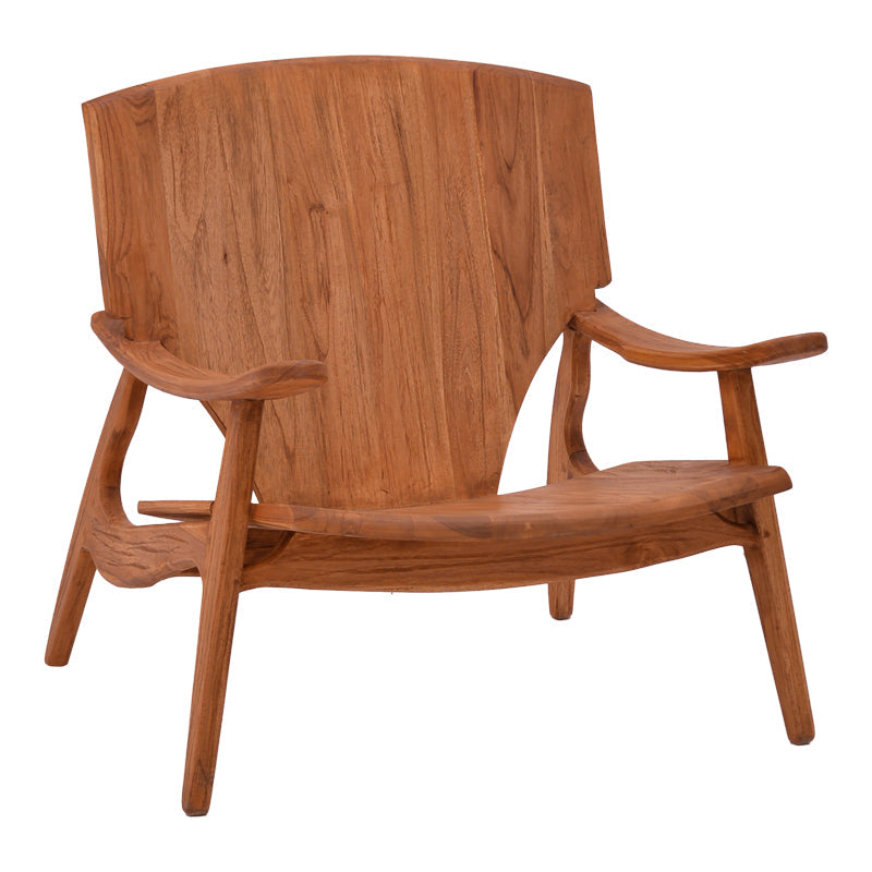 Scaun Brazin lemn de tec, Natural, 72x71x77 cm