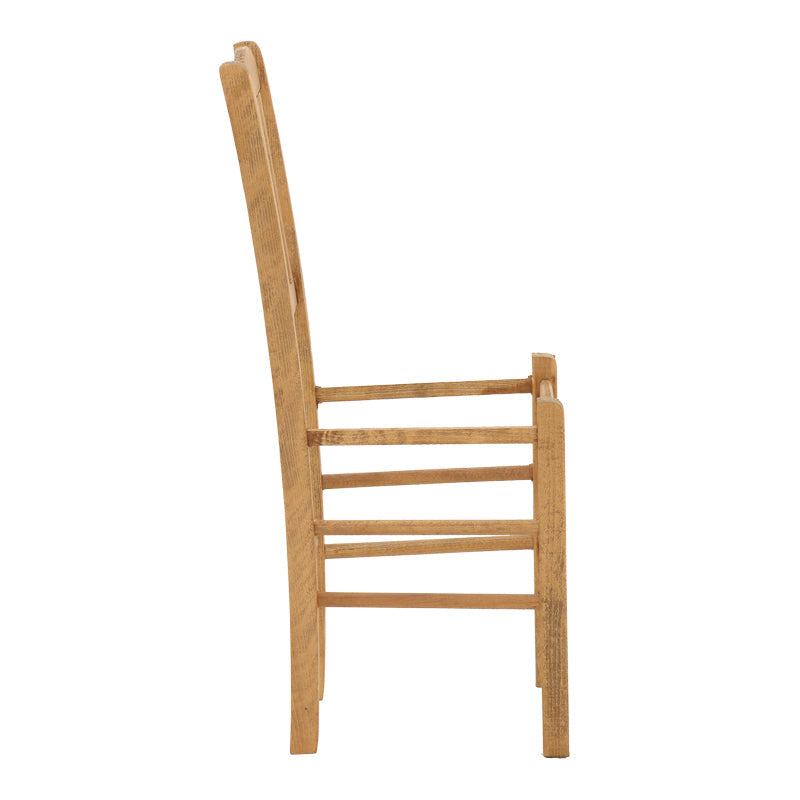 Scaun cafenea Damnir lemn masiv de fag lustruit, nuc, 41x42x92 cm