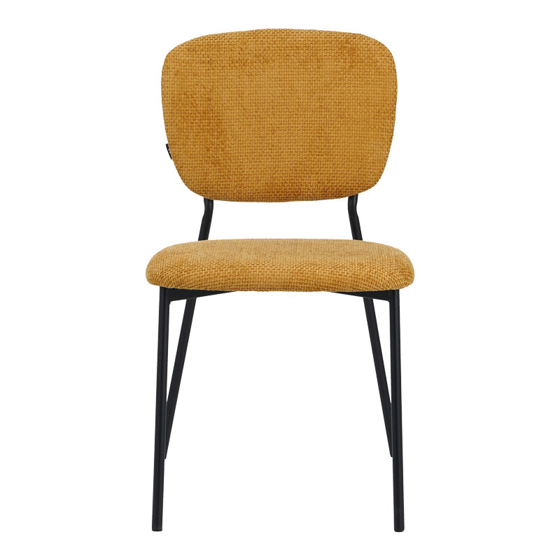 Scaun Cathair, boucle si metal, 48x53x82 cm - Galben