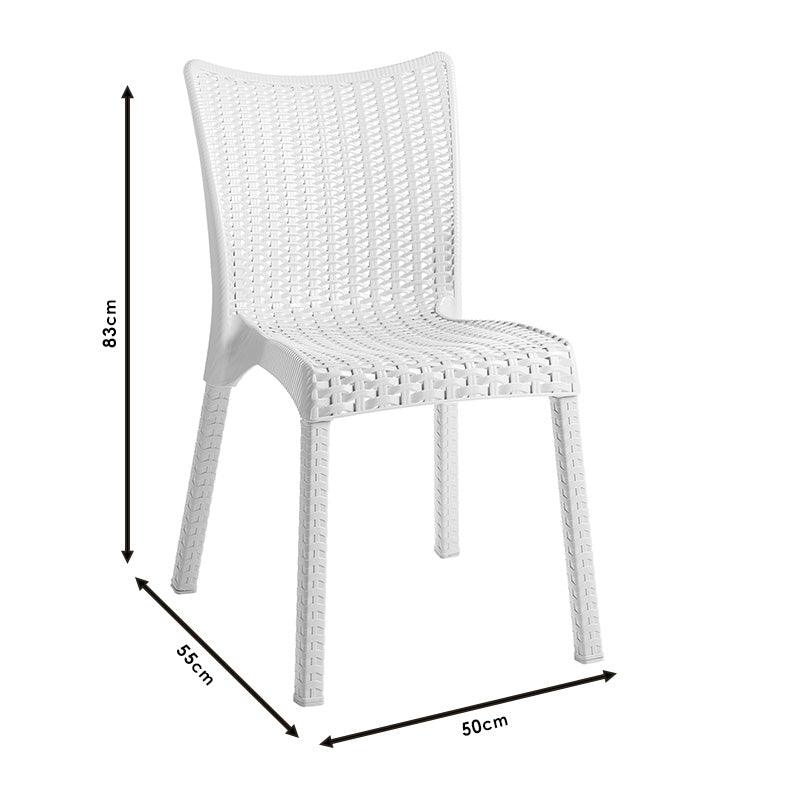 Scaun Confident, 55x50x83 cm - Alb