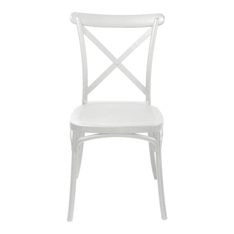 Scaun Crossie, Diverse culori, 38x46x82 cm - Alb
