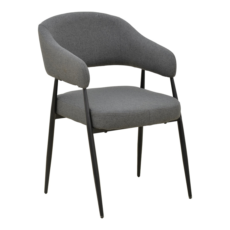 Scaun cu brațe Filonda, picioare negre, Diverse culori, 47x58x79 cm - Antracit | SKU: 428-000002 | Scaun cu brațe Filonda, picioare negre, 47x58x79 cm, varianta Antracit, produs pentru amenajarea locuinței, disponibil online în România la CasaMob