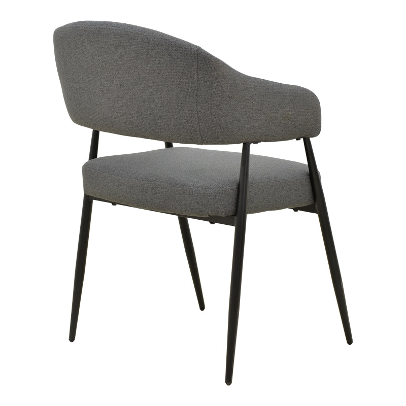 Scaun cu brațe Filonda, picioare negre, Diverse culori, 47x58x79 cm - Antracit | SKU: 428-000002 | Scaun cu brațe Filonda, picioare negre, 47x58x79 cm, varianta Antracit, produs pentru amenajarea locuinței, disponibil online în România la CasaMob