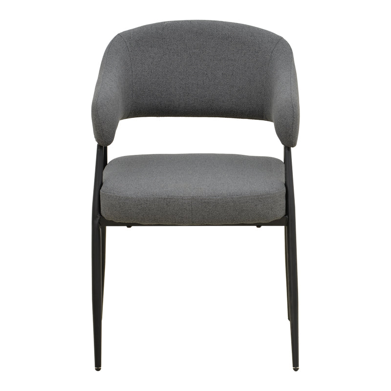 Scaun cu brațe Filonda, picioare negre, Diverse culori, 47x58x79 cm - Antracit | SKU: 428-000002 | Scaun cu brațe Filonda, picioare negre, 47x58x79 cm, varianta Antracit, produs pentru amenajarea locuinței, disponibil online în România la CasaMob