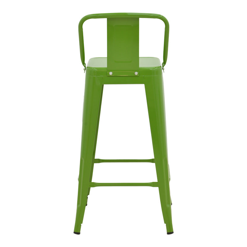 Scaun cu spatar Utopia metalic, Antracit - Verde, 42x42x97 cm - Verde