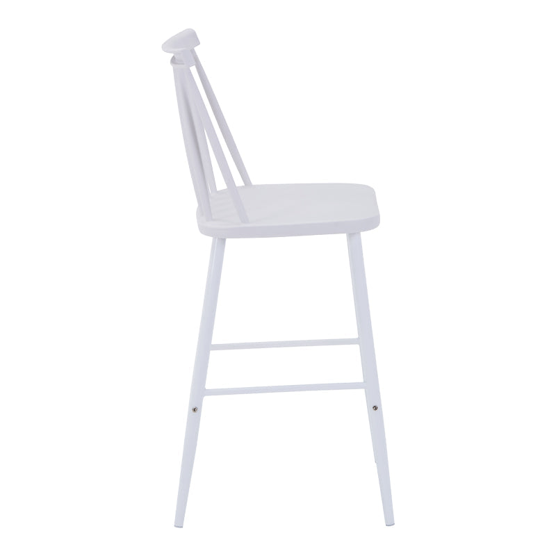 Scaun de bar Aurora I, polipropilena si metal, 42x47x99 cm - Alb