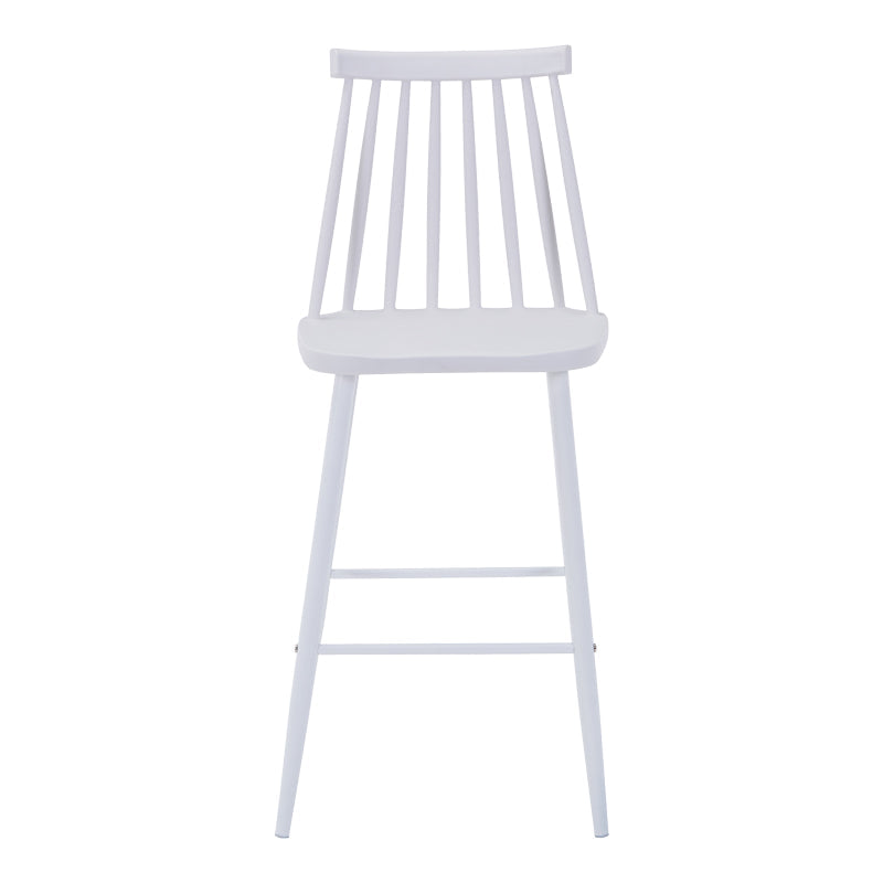 Scaun de bar Aurora I, polipropilena si metal, 42x47x99 cm - Alb