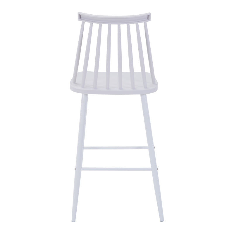 Scaun de bar Aurora I, polipropilena si metal, 42x47x99 cm - Alb