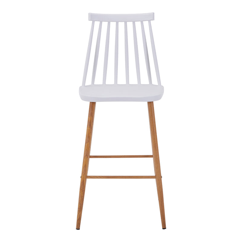 Scaun de bar Aurora I, polipropilena si metal, Diverse culori, 42x47x99 cm - Alb