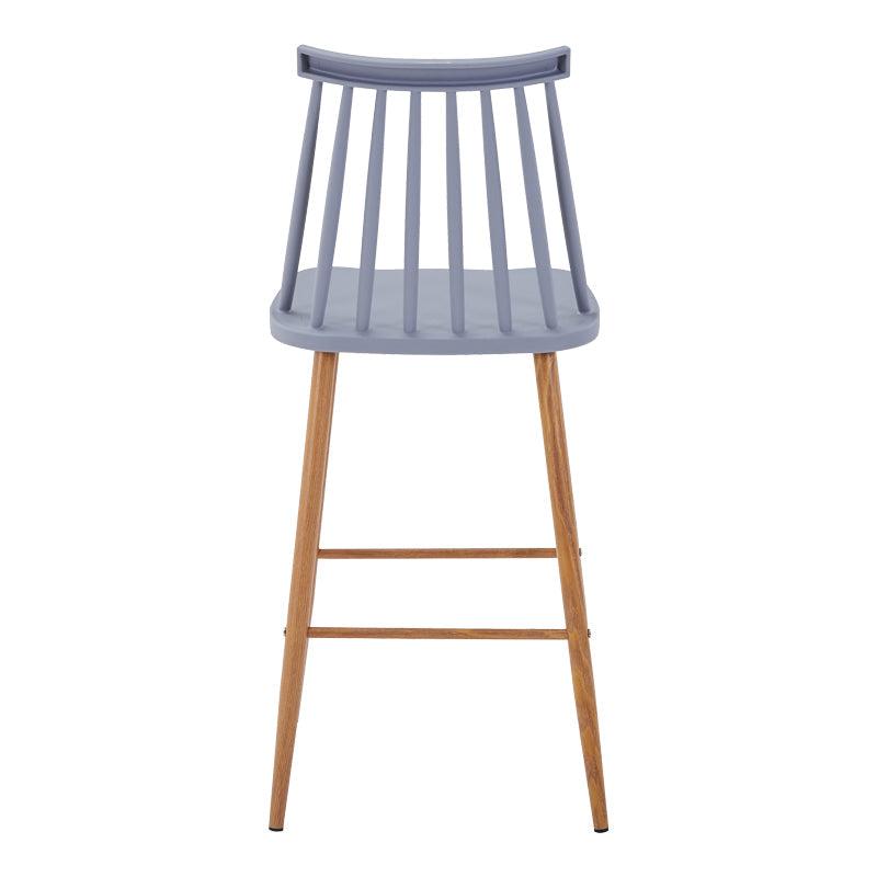 Scaun de bar Aurora I, polipropilena si metal, Diverse culori, 42x47x99 cm - Gri