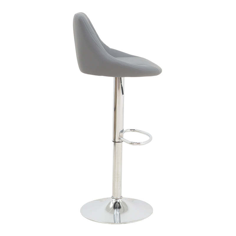 Scaun de bar reglabil pe inaltime Boronez, Diverse culori, 47x49x112 cm - Gri