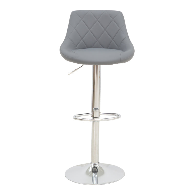 Scaun de bar reglabil pe inaltime Boronez, Diverse culori, 47x49x112 cm - Gri