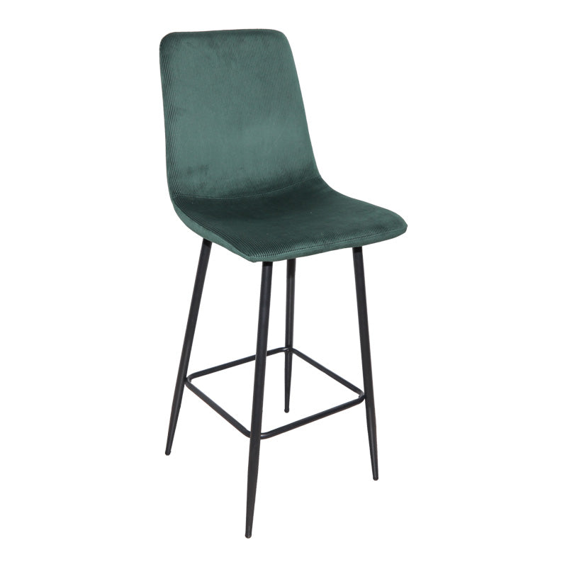 Scaun de bar Grato, textil, diverse culoare, 43x55x114 cm - Verde