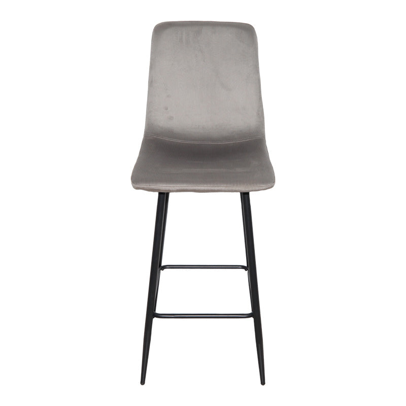 Scaun de bar Grato, textil, diverse culoare, 43x55x114 cm - Gri