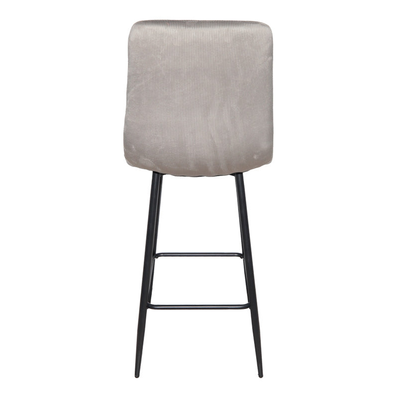 Scaun de bar Grato, textil, diverse culoare, 43x55x114 cm - Gri
