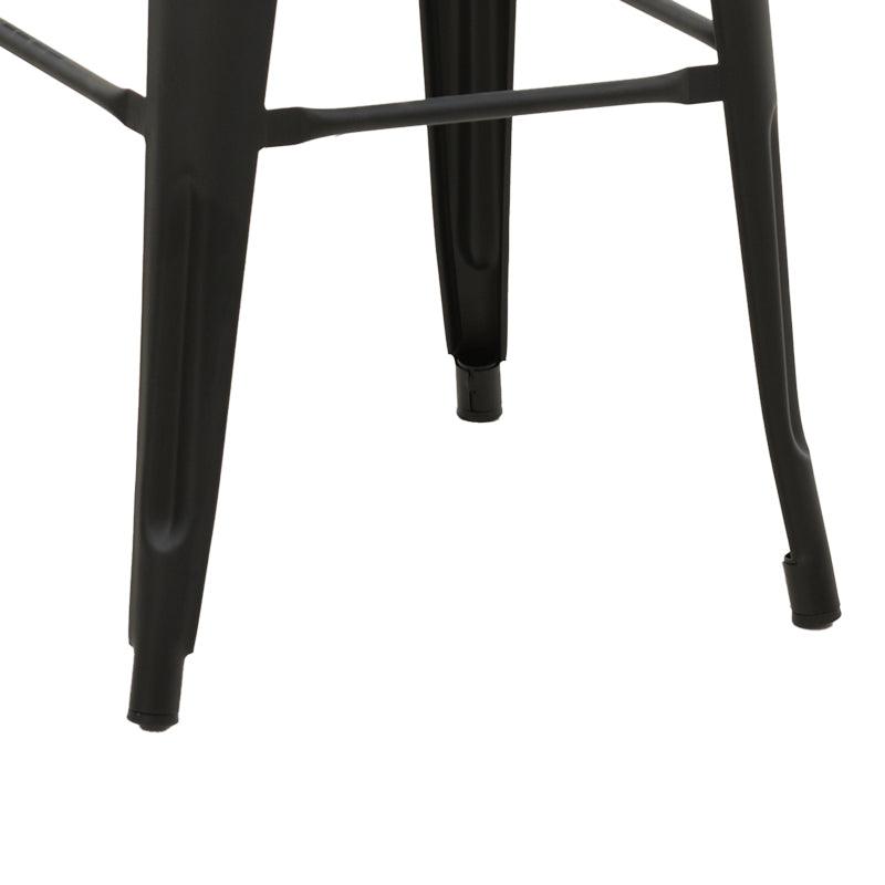 Scaun de bar cu spatar Utopia metal 42x42x97cm - Antracit