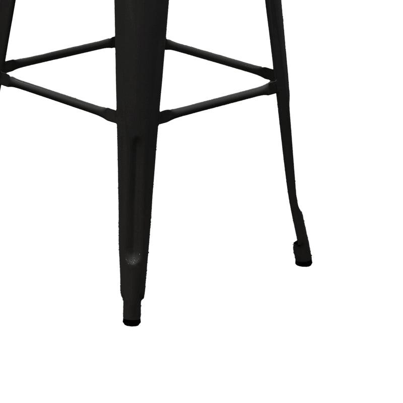 Scaun de bar cu spatar Utopia metal 42x42x97cm - Negru